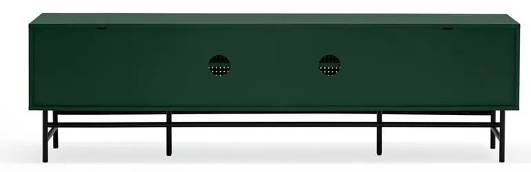 Čierno-zelený televízny stolík Teulat Punto