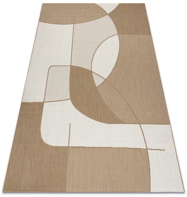 Koberec SIZAL FLAT 48982265 geometrický, béžový / naturálny
