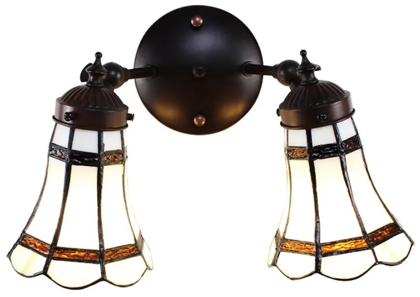 Nástenné double svietidlo vitráž ETA