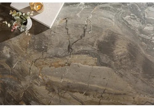 Konferenčný stôl 40672 100x60cm Marble Look Ceramik Taupe  - Komfort-nábytok