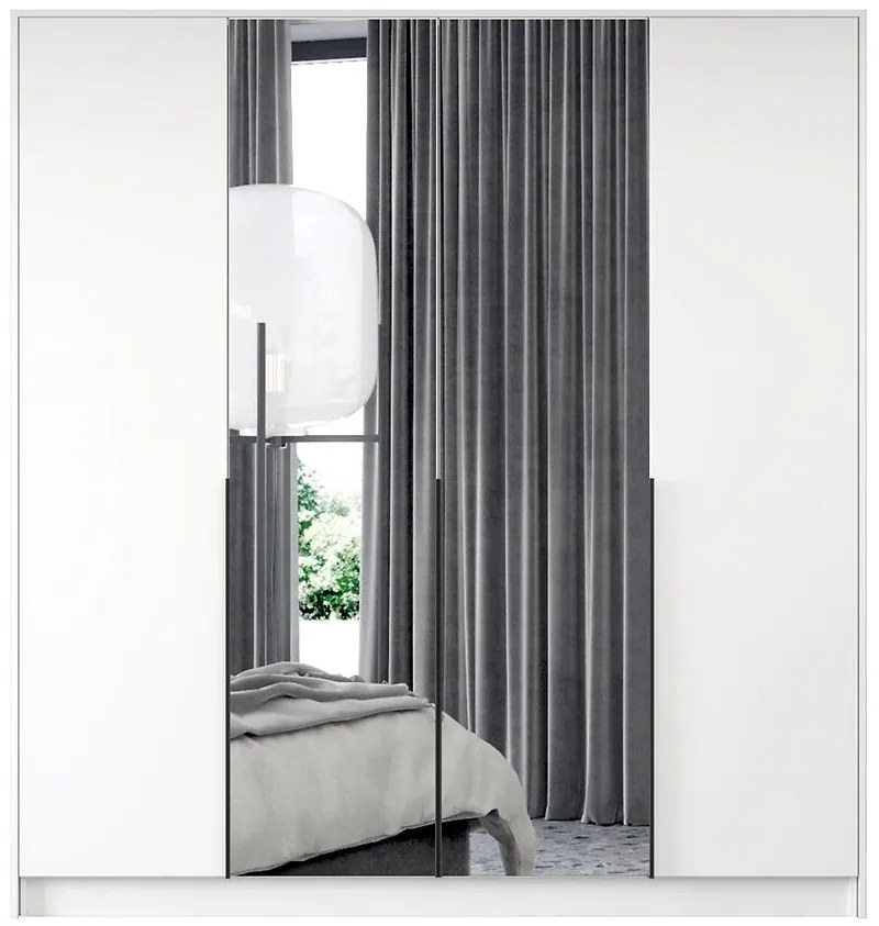 Skriňa Moda s páskou 200 biela