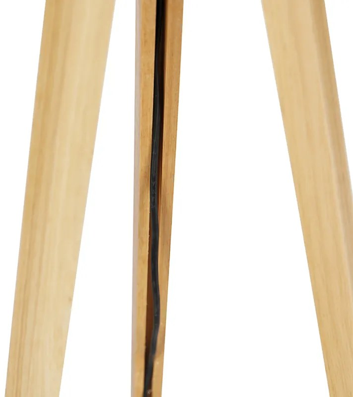 Rustikálna stojaca lampa trojnožka prírodná - Tripod Classic