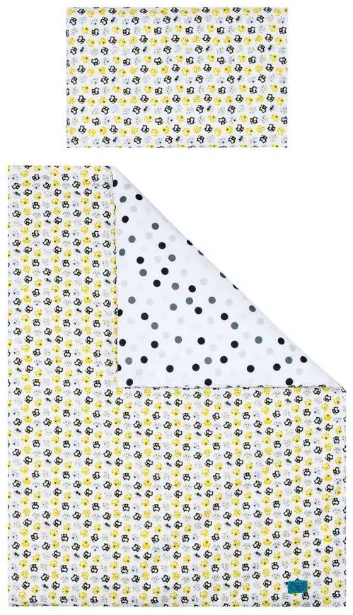 3-dielne posteľné obliečky Belisima Mačiatka 90/120 žlté