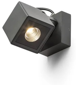 RENDL BORA nástenná antracitová 230V LED 6W 44° IP54 3000K R12578