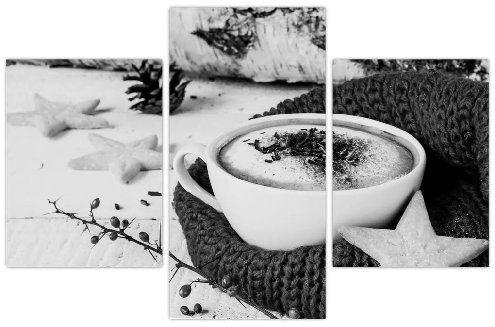 Obraz - Zimné cappuccino (90x60 cm)