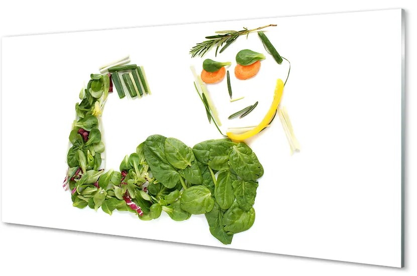 Obraz plexi Znak so zeleninou 100x50 cm