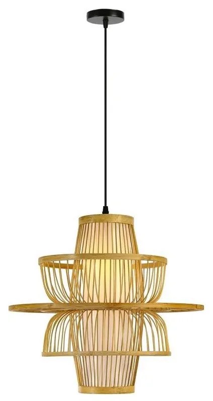Immax 08254L - Luster na lanku PINCHOS 1xE27/40W/230V pr. 45 cm bambus