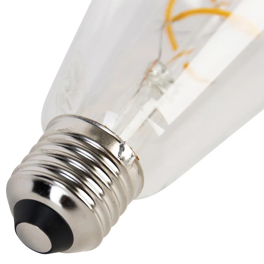 Sada 5 LED žiaroviek E27 so špirálovým vláknom ST64 5W 400 lm 2200K