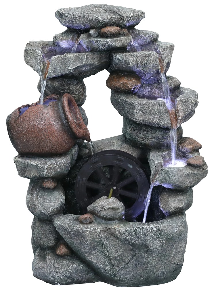 Záhradná fontána BestBerg EF-12 / polyresin / 57 x 34,5 x 74 cm