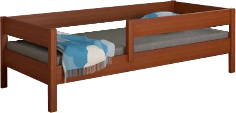 LU Detská posteľ so zábranou Mix - palisander Rozmer: 180x80