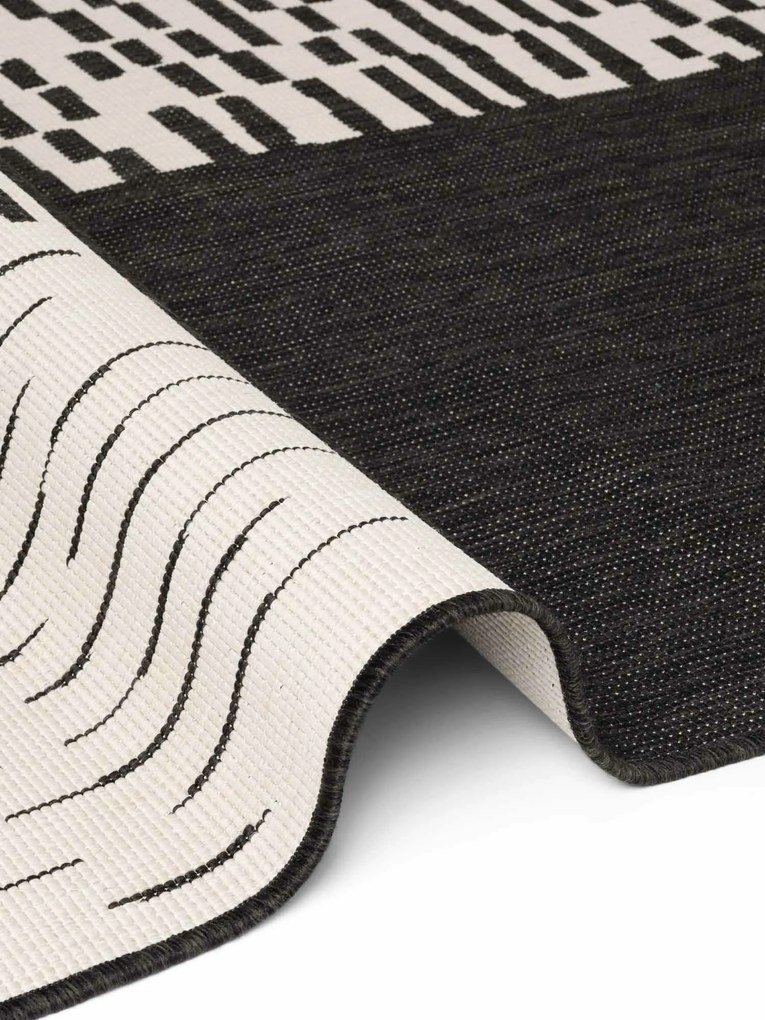 Ted Baker, Kusový koberec Ted Baker Haringey 106376 Black White, 200x300, čiernobiela, chodba / predsieň
