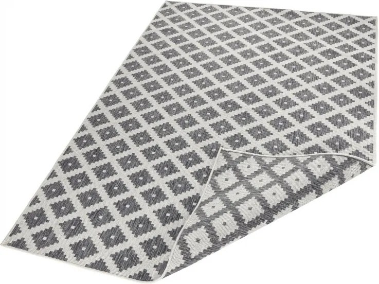 NORTHRUGS - Hanse Home koberce Kusový koberec Twin-Wendeteppiche 103126 grau creme - 80x150 cm