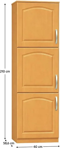 Potravinová skriňa Lora MDF New S40/210/57 L - jelša