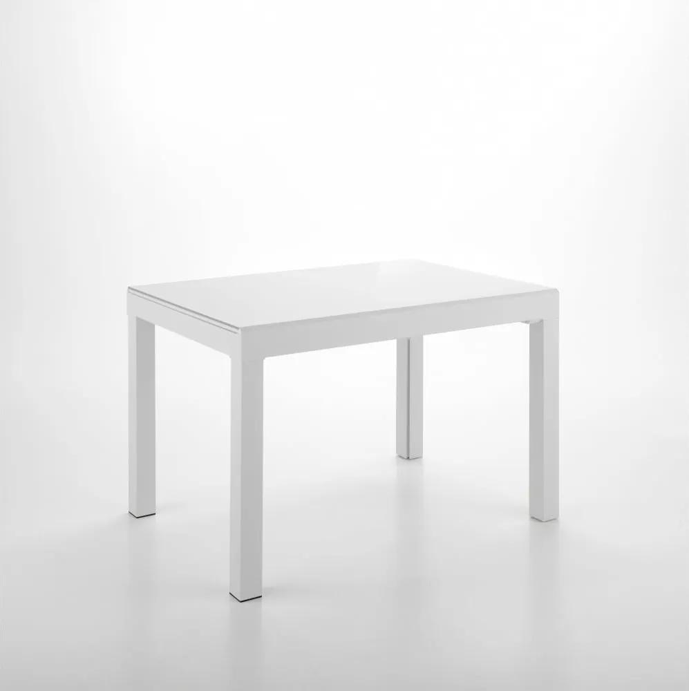 Biely rozkladací jedálenský stôl Design Twist Jeddah
