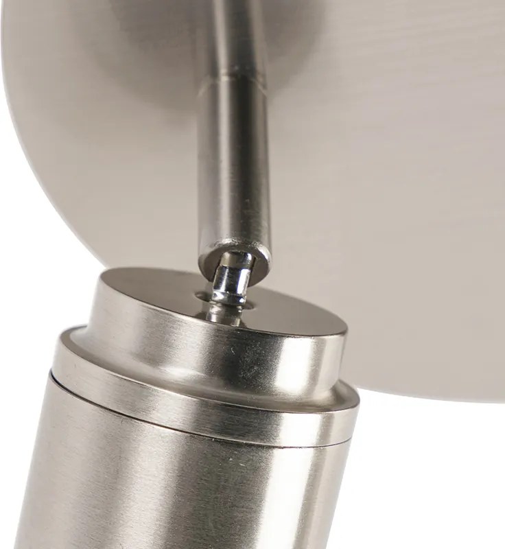 Moderné kúpeľňové bodové svietidlo oceľové 2-žiarovkové IP44 - Ducha