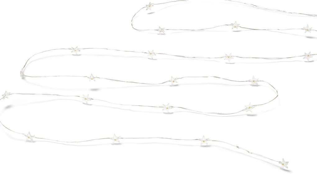 Svetelná reťaz s mikro LED, hviezdy