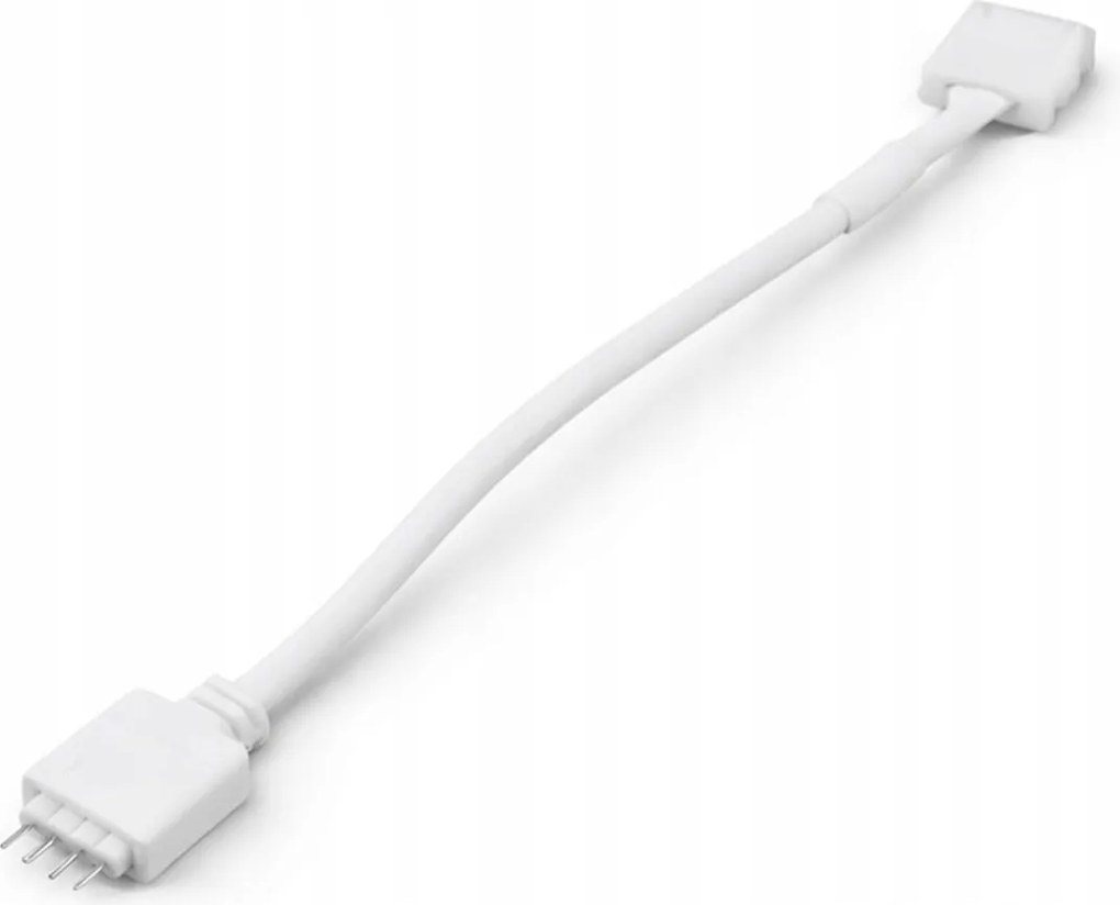 10 mm RGB LED konektor na pripojenie pásika, 4 piny/západka bez spájkovania