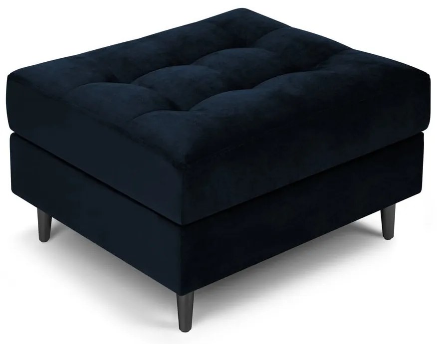 Modrá zamatová podnožka Milo Casa Santo