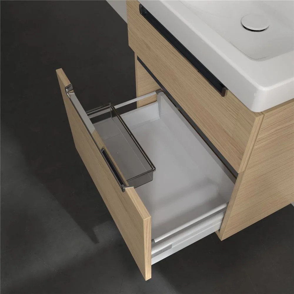 VILLEROY &amp; BOCH Subway 2.0 závesná skrinka pod umývadlo, 2 zásuvky, 587 x 454 x 590 mm, Nordic Oak, A90910VJ