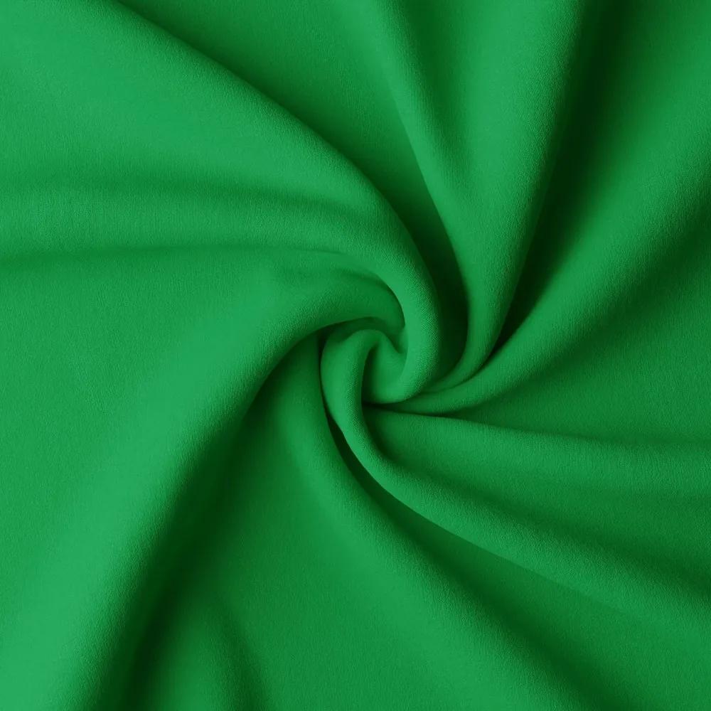 Hotový záves na krúžkoch so zirkónmi 140x250 cm zelený