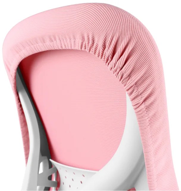 Detská rastúca stolička Neoseat JUNI 007 — látka, prateľný poťah, ružová