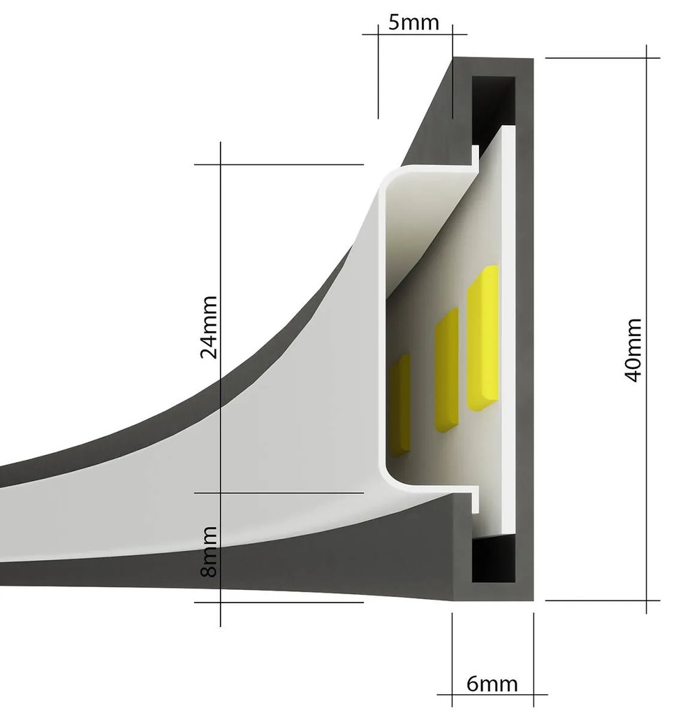 Závesné LED svietidlo Rio 78, 1x LED 50w, 3000k, b