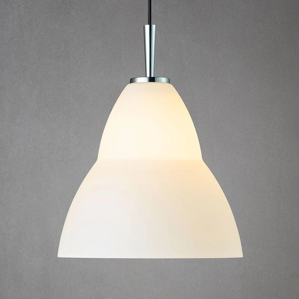 Sklenená závesná lampa Fico L, Ø 35 cm