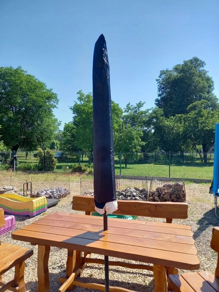 Záhradný slnečník s ochranným obalom VELLO 300 cm béžový