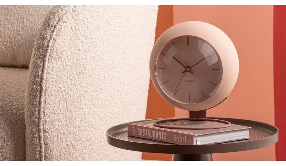 Stolové hodiny ø 21 cm Nirvana Globe – Karlsson