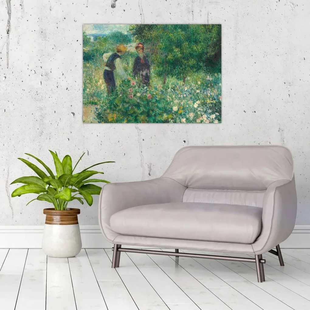 Obraz - Auguste Renoir, Picking Flowers, reprodukcia (70x50 cm)