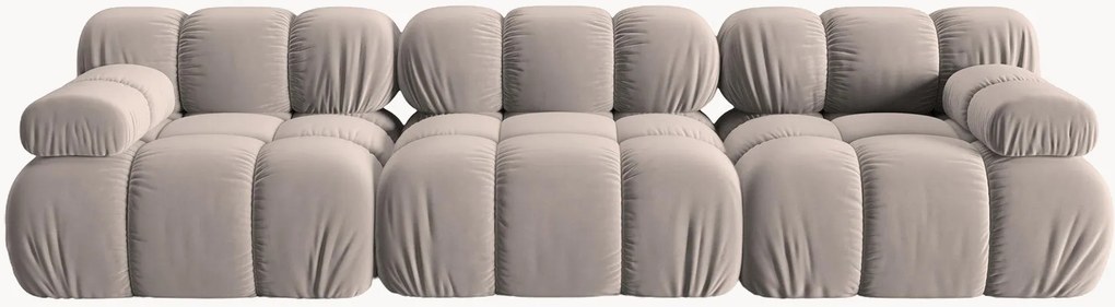 Modulárna zamatová pohovka Tropea (4-miestna), Š 282 cm