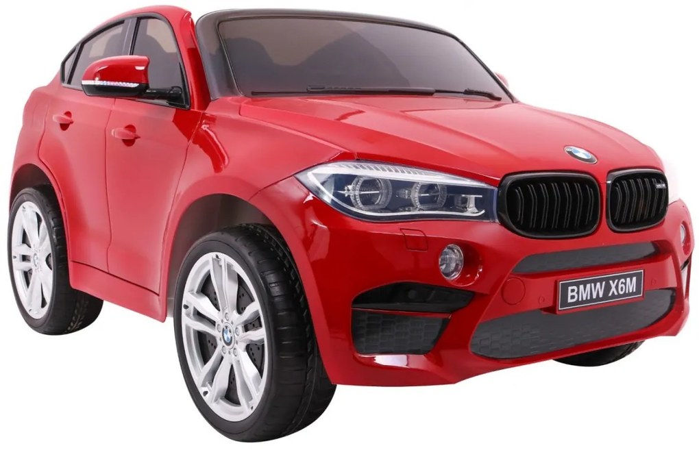 RAMIZ ELEKTRICKÉ AUTÍČKO BMW X6 - DVOJMIESTNE - LAKOVANÉ - ČERVENÉ - 12V/10 Ah - 2 x 12V / 120W / 20000RPM - 2023