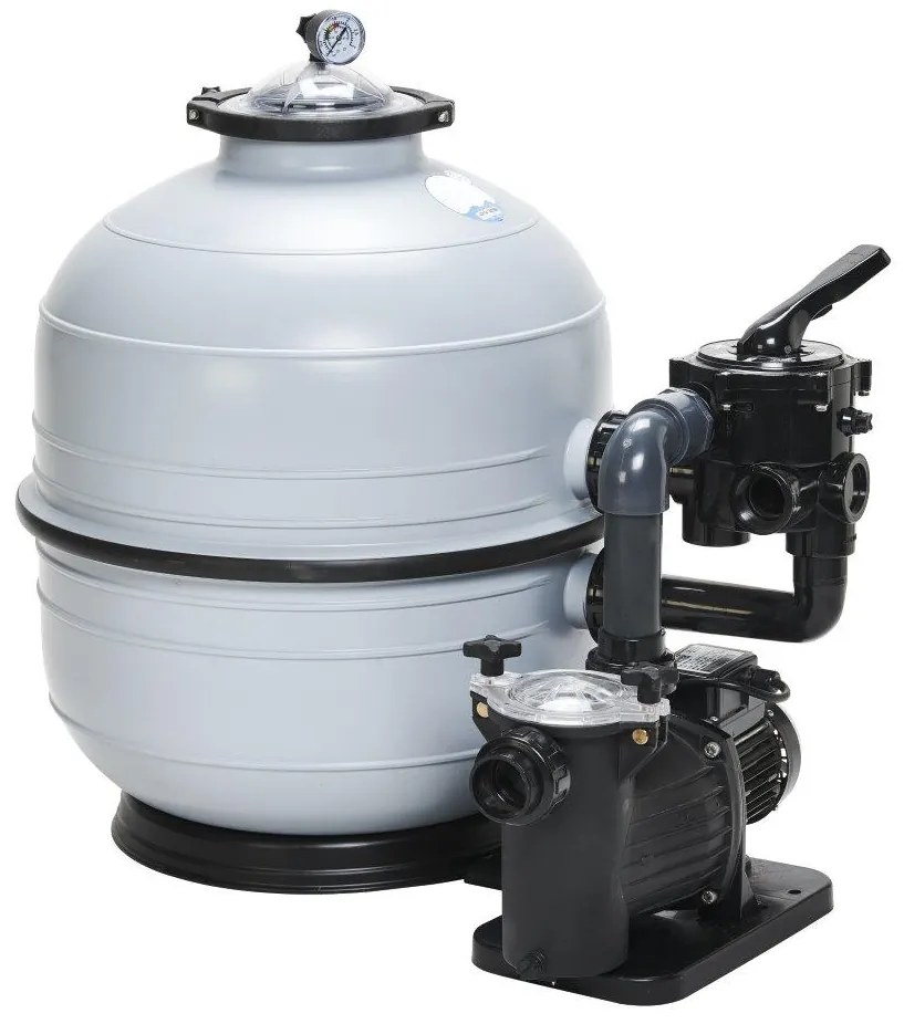 Filtračné zariadenie - KIT MIDI 400, 4 m3/h, 230 V, 6-cestný bočný ventil, čerpadlo. Micro Delfino