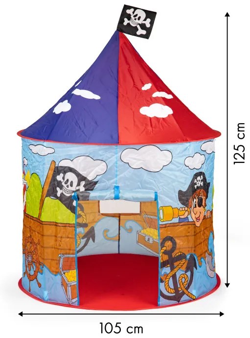 WELLHOX Detský stan "pirátska základňa"
