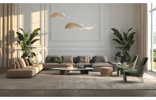 Luster na lanku KAPELLO 1xE27/60W/230V pr. 76 cm biela/zlatá