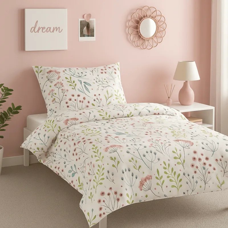 Jahu Bavlněné saténové povlečení DELUXE JASMINE 140x200, 70x90 cm