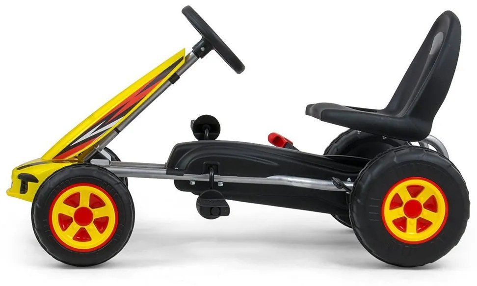 Detská šliapacia motokára Go-kart Milly Mally Viper ružová