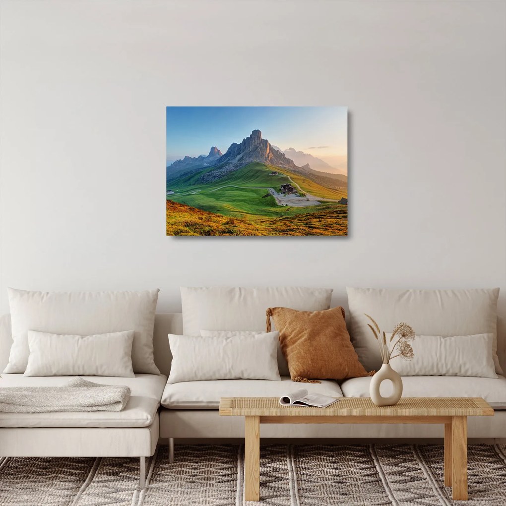 Sklenený obraz - Dolomity (70x50 cm)