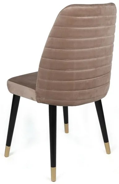 Sada jedálenských stoličiek Hugo Beige and Black,4 ks
