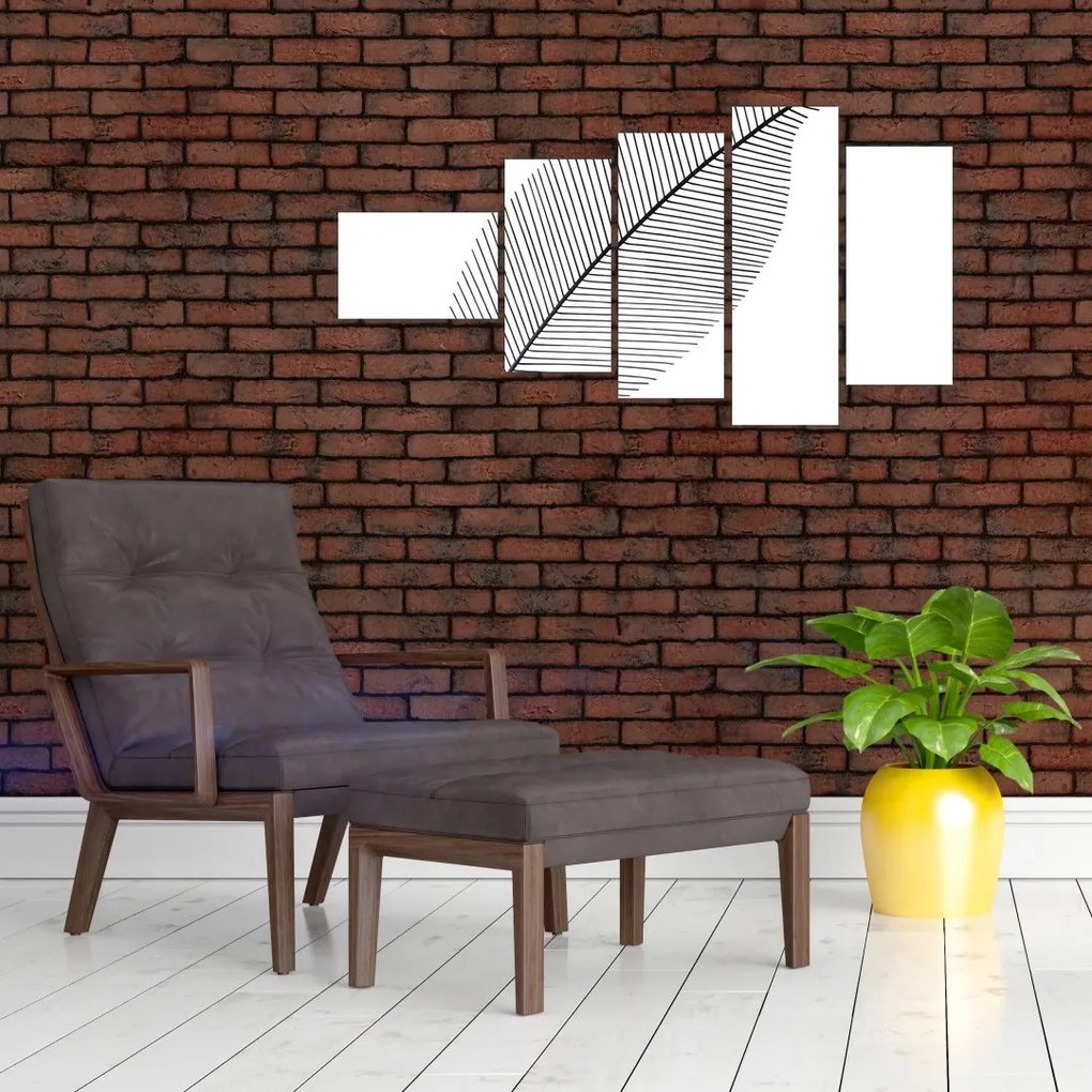 Obraz - list na bielom pozadí