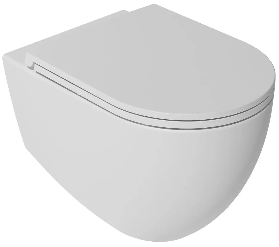 Isvea Isvea, INFINITY WC sedátko SLIM, Easy Take, Soft Close, biela matná, 40KF0201I-S