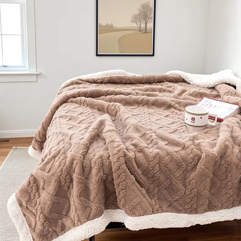 Hrejivá barančeková deka Homa KOBELA CAPPUCCINO