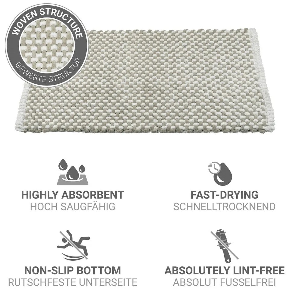 Béžová textilná kúpeľňová predložka 50x80 cm Covelo – Wenko