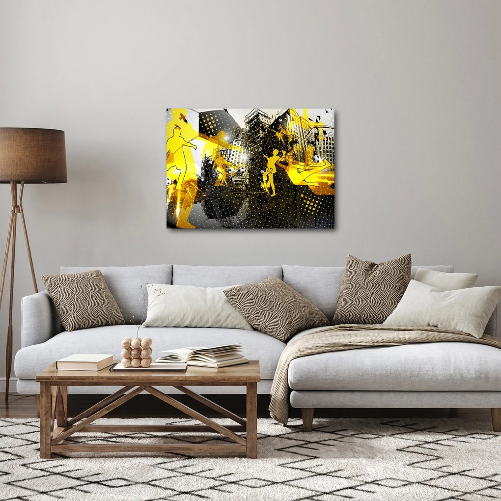 Obraz - Futbal vo veľkomeste (70x50 cm)