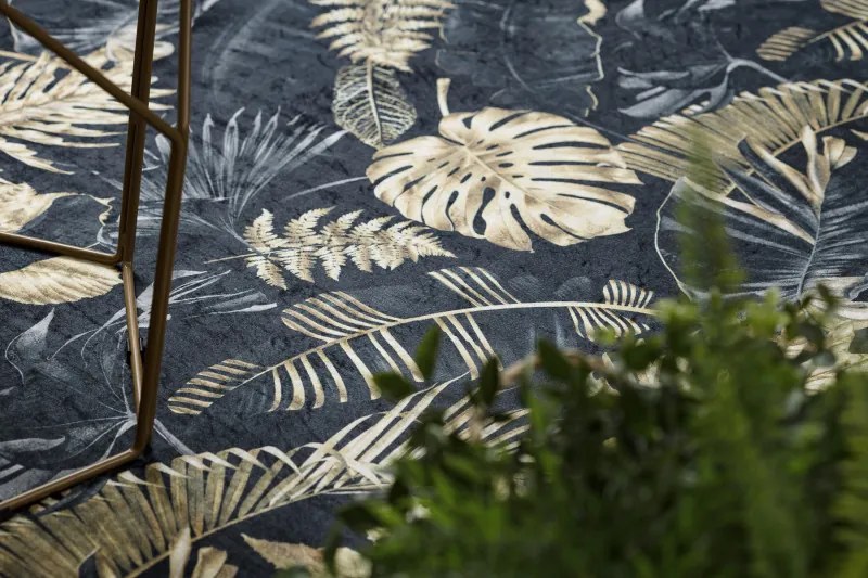 Dywany Łuszczów, Kusový koberec ANDRE Leaves 1311, 80x150, viacfarebná, chodba / predsieň