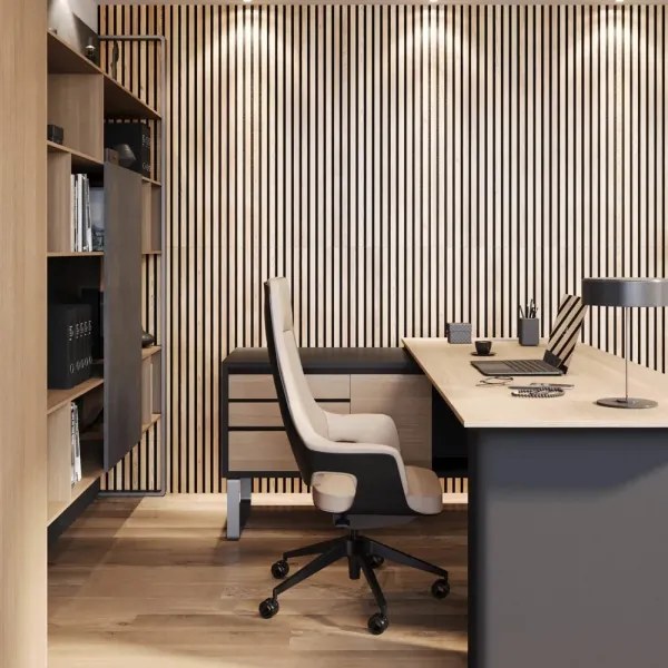 Akustický obkladový panel VASALUND 240x52 cm dub