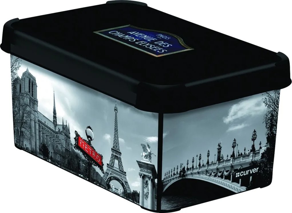 CURVER PARIS S box úložný dekoratívny 29,5 x 19,5 x 13,5 cm 04710-P35