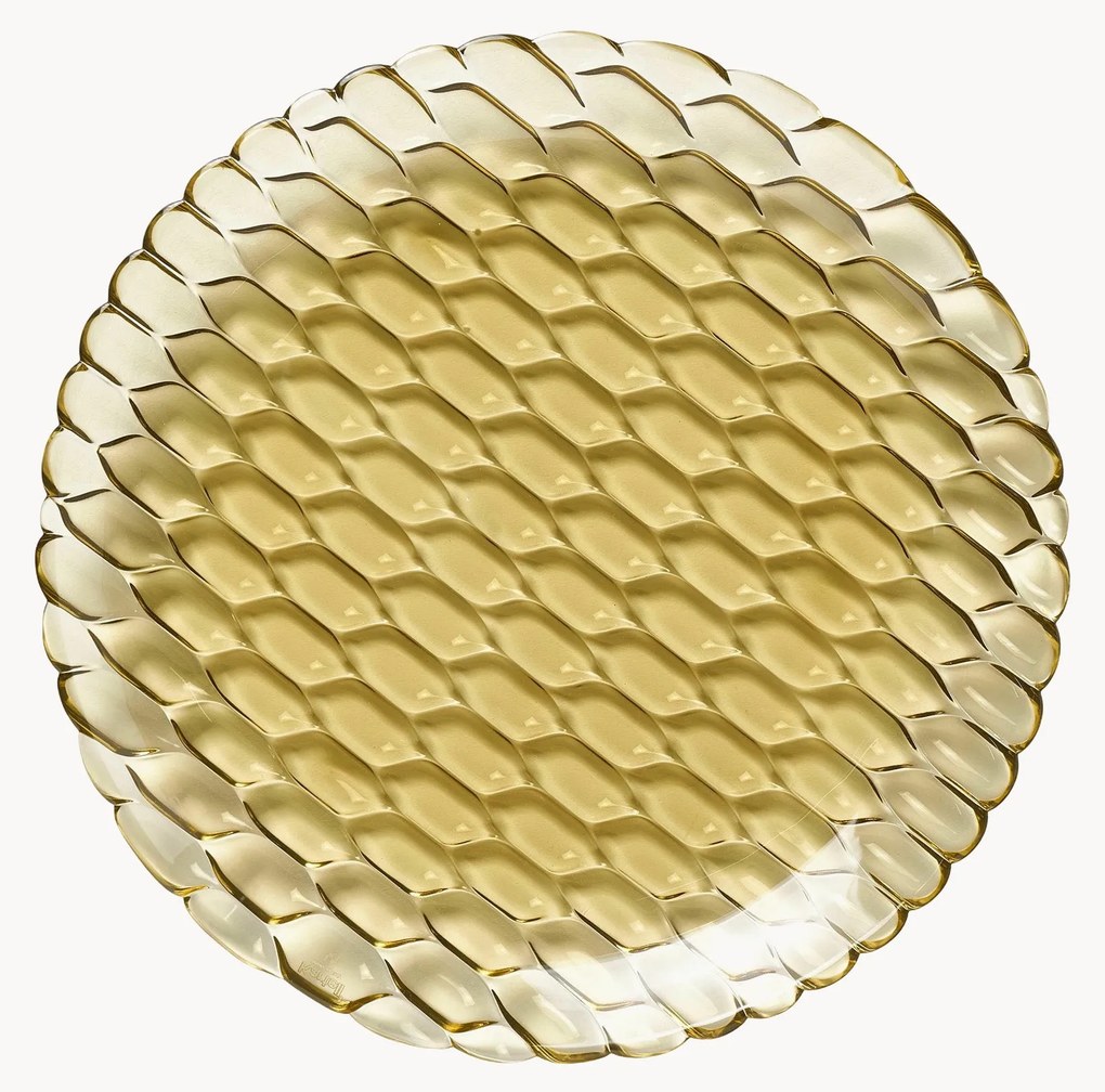 Plytké taniere so štruktúrovaným vzorom Jellies, 4 ks