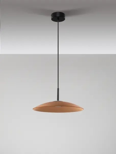 LED čierno-moca hnedé moderné svietidlo Polifemo 40