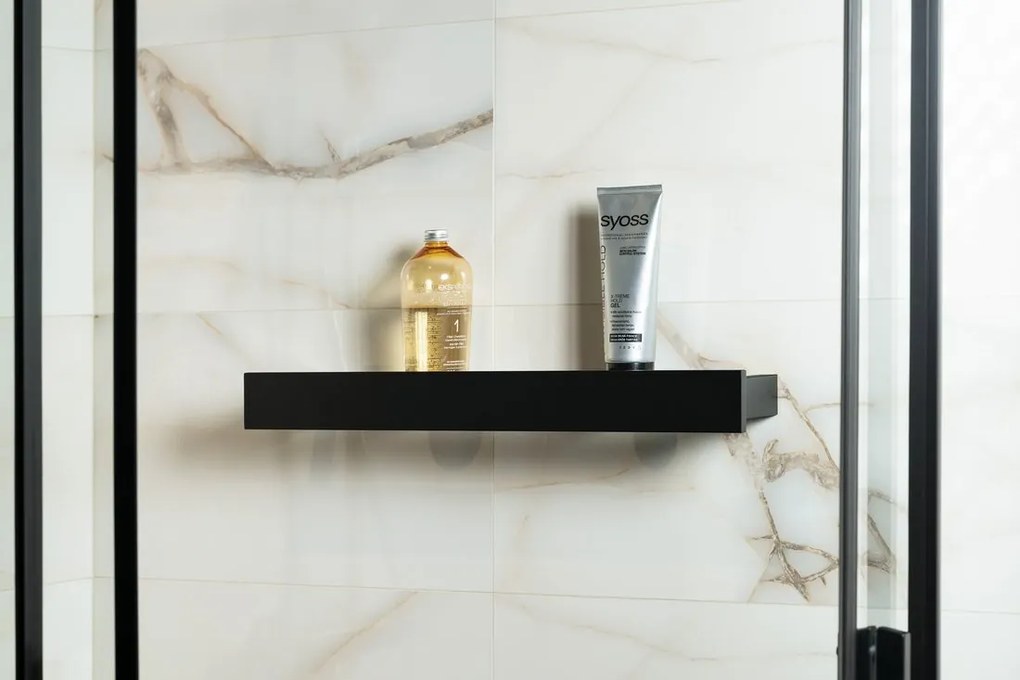 Sapho Sapho, PATRON polica s hrazdou 78cm, čierna, PX785B